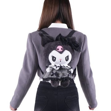 GalaxyCat Daypack Süßer Kuromi Plüsch Rucksack, Hasen Kuscheltier Rucksack, 22 x 35cm, Kuromi Plüschtier Rucksack