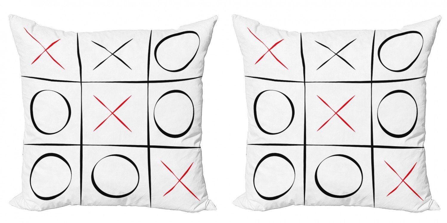 Spiel Abakuhaus Accent Modern Xo Digitaldruck, Simplistic Pattern Stück), (2 Doppelseitiger Kissenbezüge