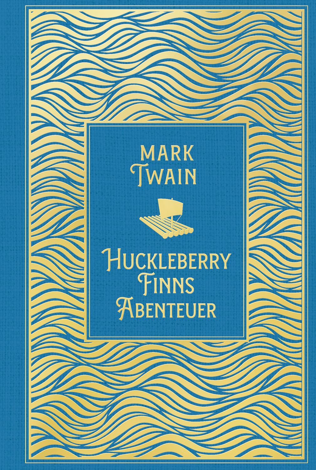 Belletristik Huckleberry Finns Abenteuer Leinen mit Goldprägung Mark Twain