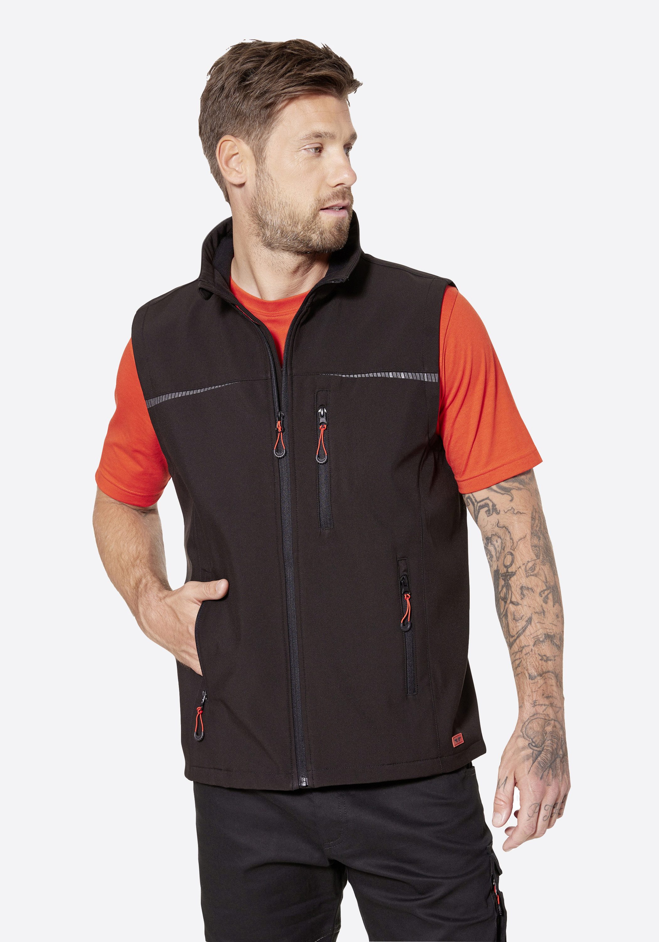 HERO by John Medoox Arbeitsweste Workwear Arbeits-Cargoweste Softshell Arbe günstig online kaufen
