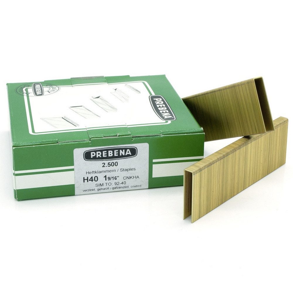 Prebena Tackerklammer Prebena H40CNKHA Heftklammern-Set 3100 St. Abmessungen (L x B) 40 mm