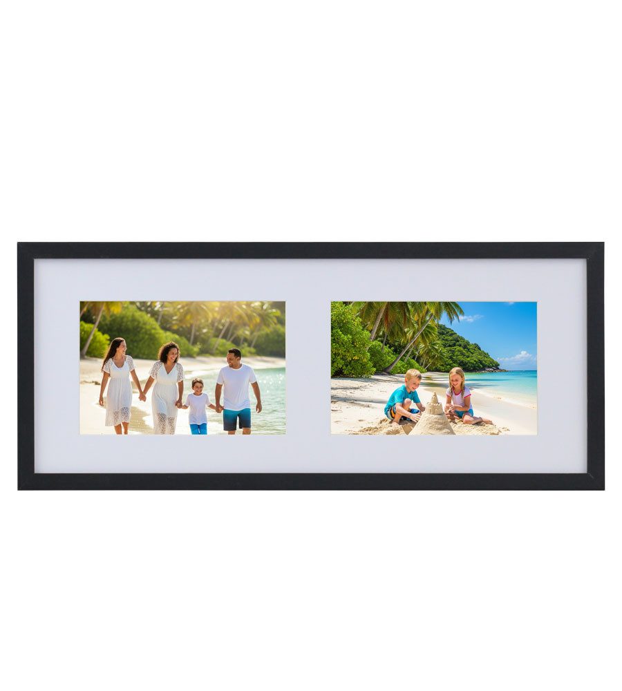 IDEAL TREND Bilderrahmen Multiframe Collage Bilderrahmen Holz Fotos Massivh günstig online kaufen