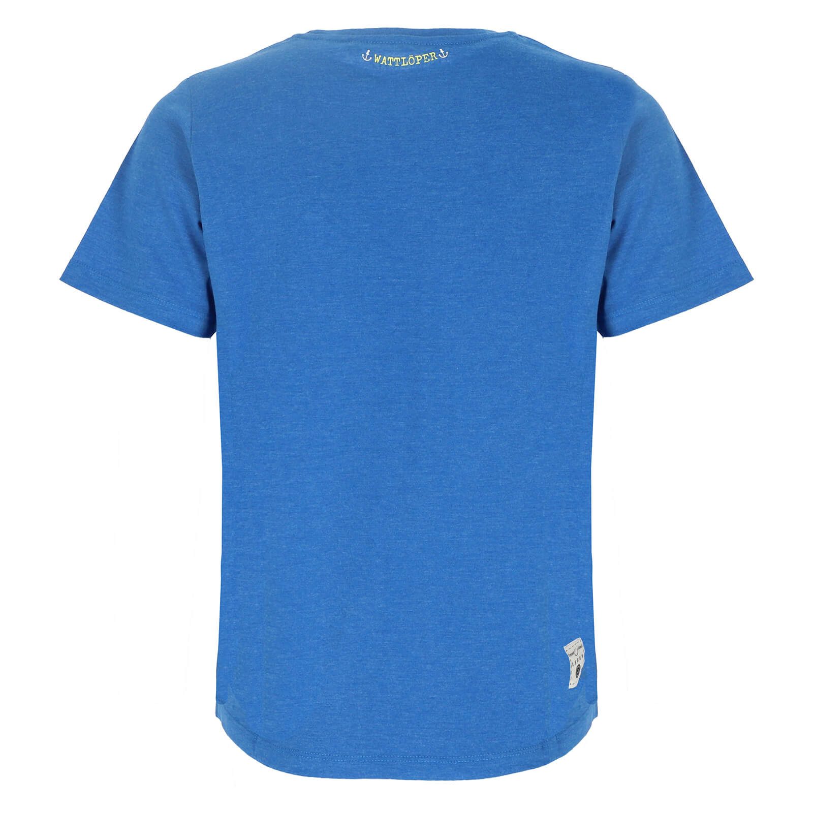 Wattlöper T-Shirt Damen Kurzarm-Shirt mit Frottee-Herz günstig online kaufen