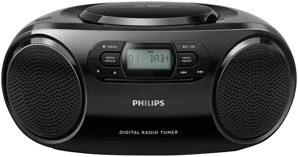 Philips AZB500B Digitalradio (DAB) (Digitalradio (DAB), FM-Tuner mit RDS, 2 W)