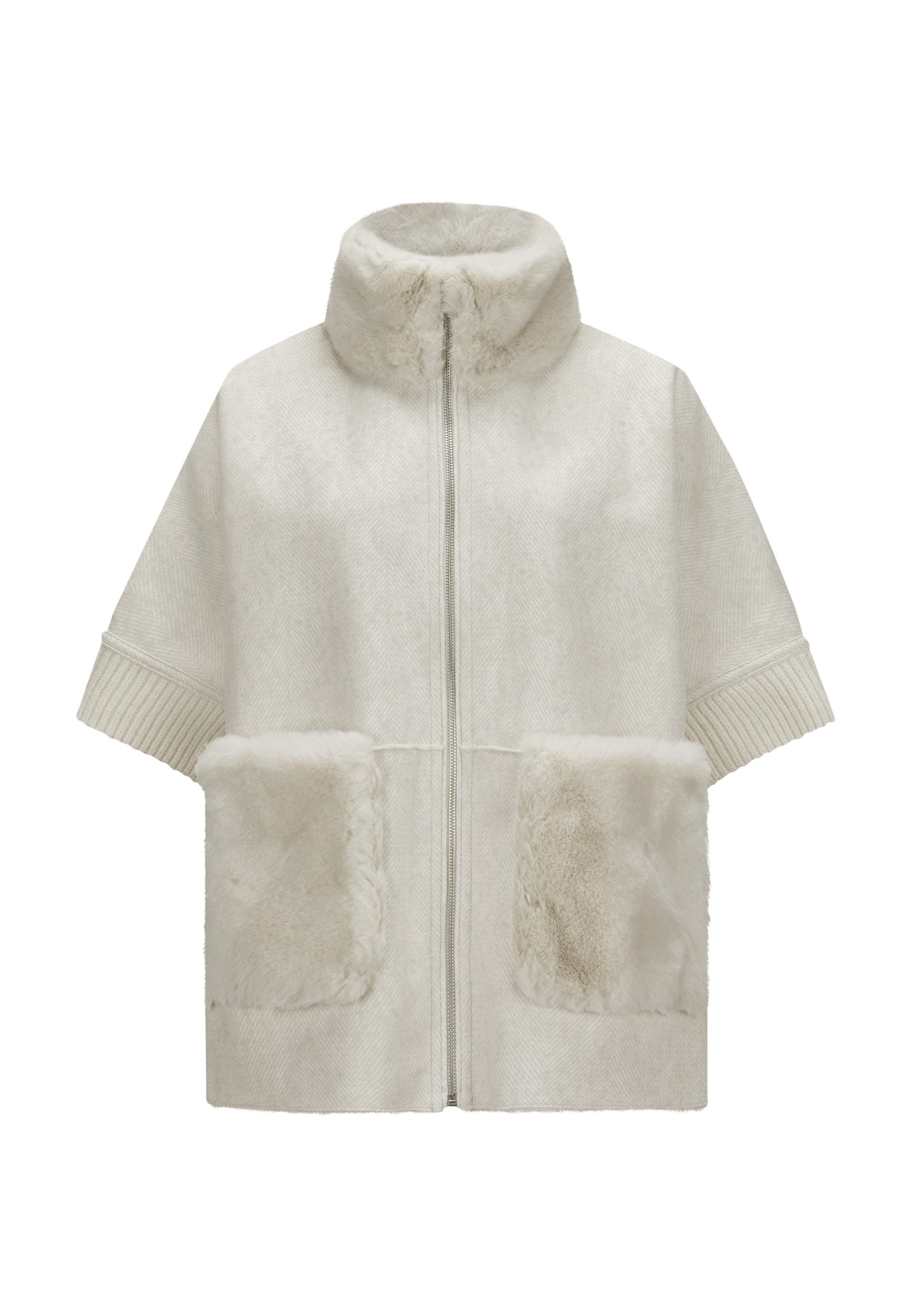 Milestone Wendejacke MSAudrey Damen Jacke beidseitig Übergangsjacke Metallreißverschluss