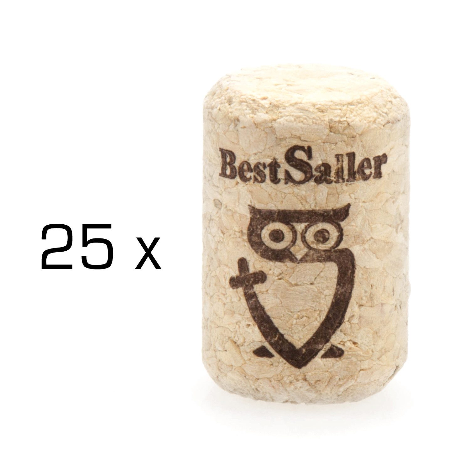 BestSaller Kinderbogenset Armbrust Korken, 35x22mm, Flaschenkorken (25-tlg), 25er Pack