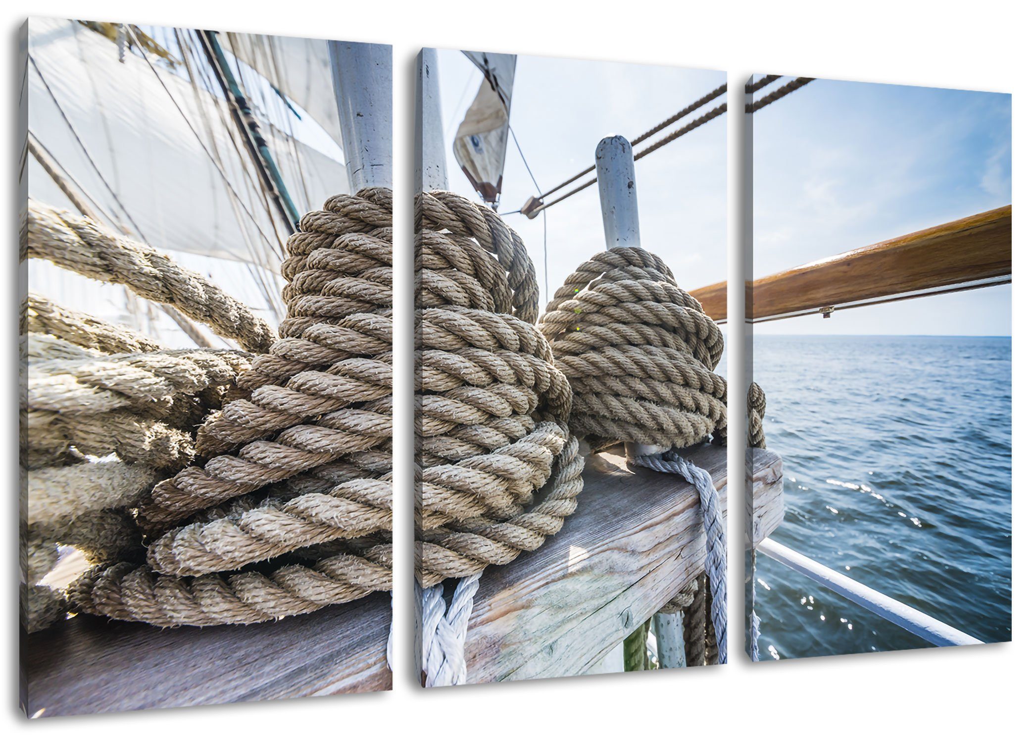 Leinwandbild Tau auf einem Schiff