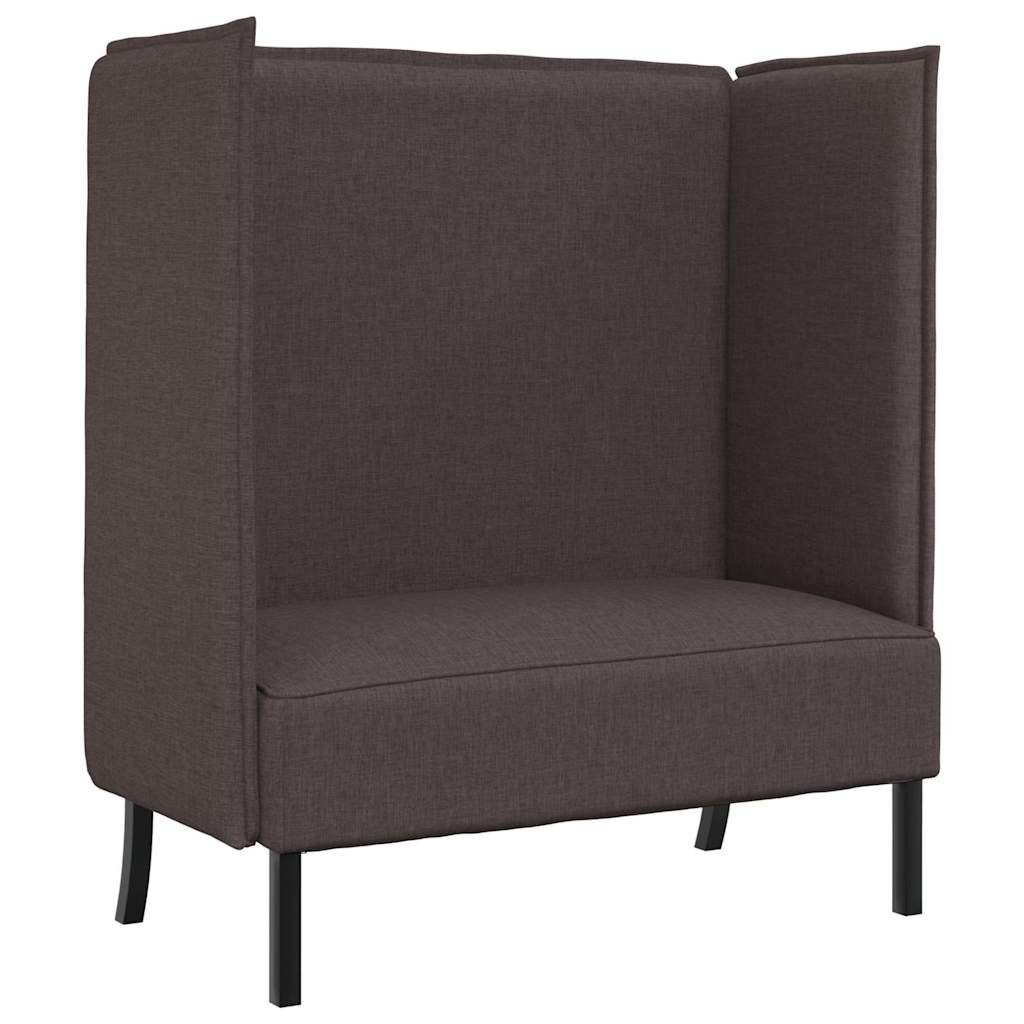 vidaXL Sofa Hoher Rücken Sofa Dunkelbraun günstig online kaufen