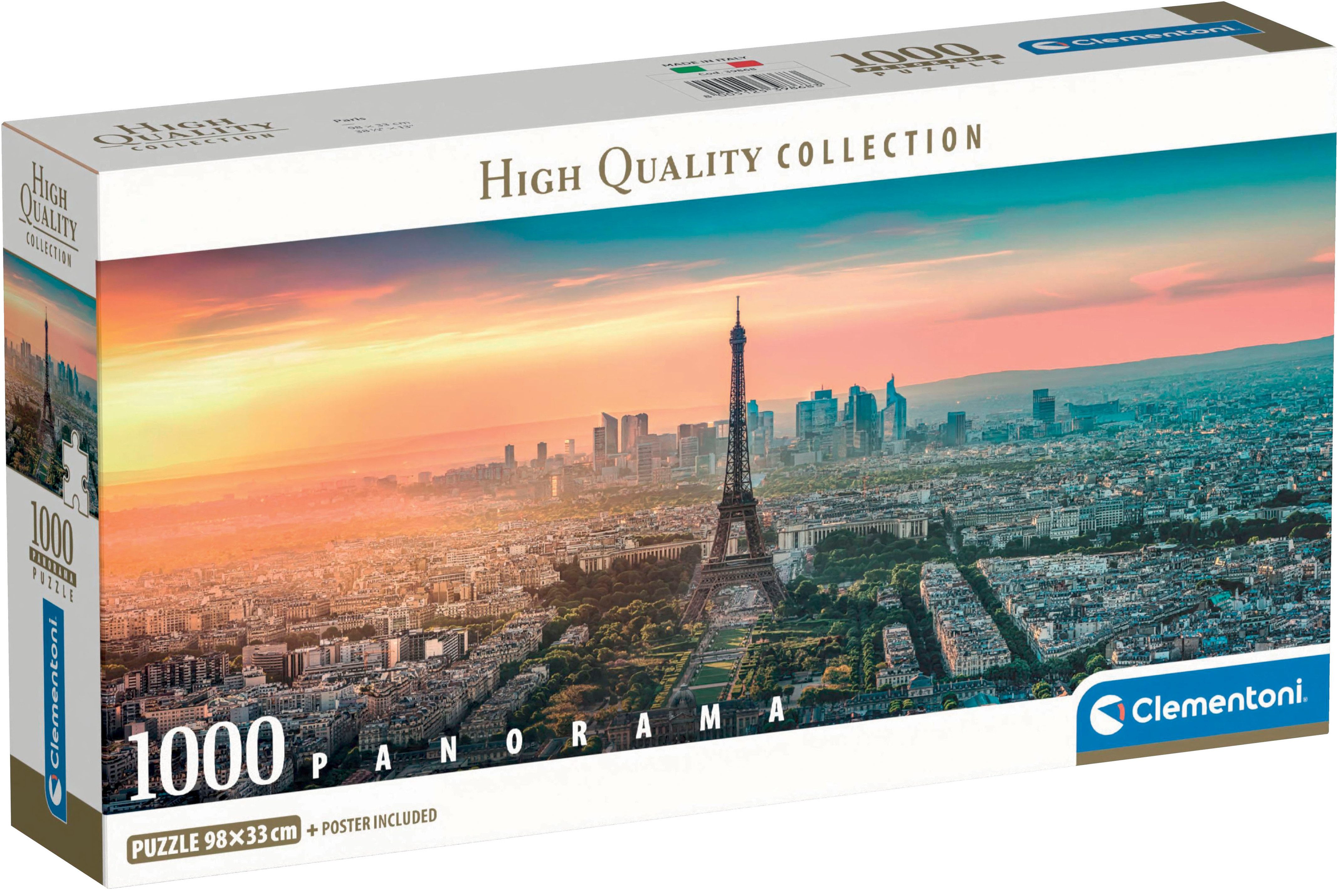 Clementoni® Puzzle Panorama High Quality Collection Compact, Paris, 1000 Pu günstig online kaufen