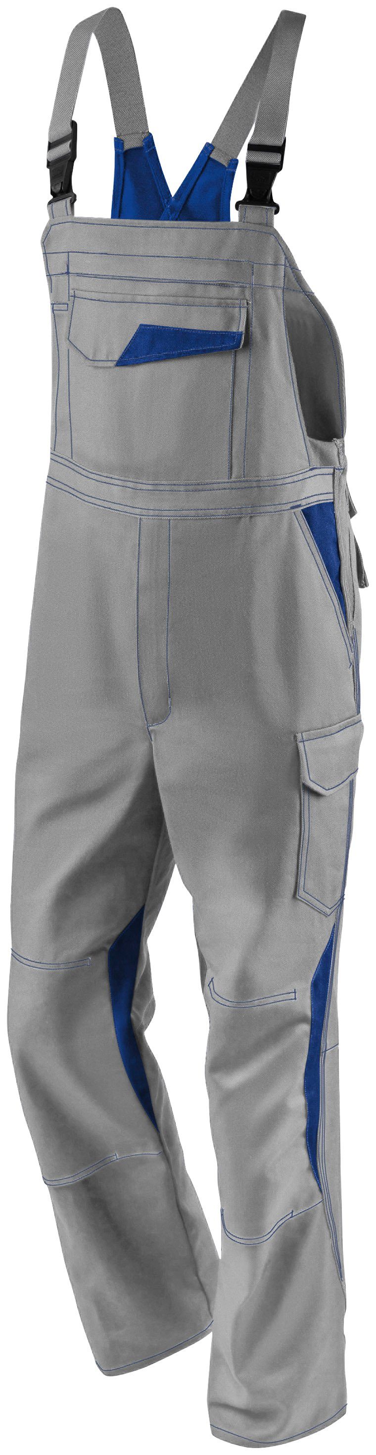 Kübler Latzhose Image Dress New Design ergonomisch grau-kobalt