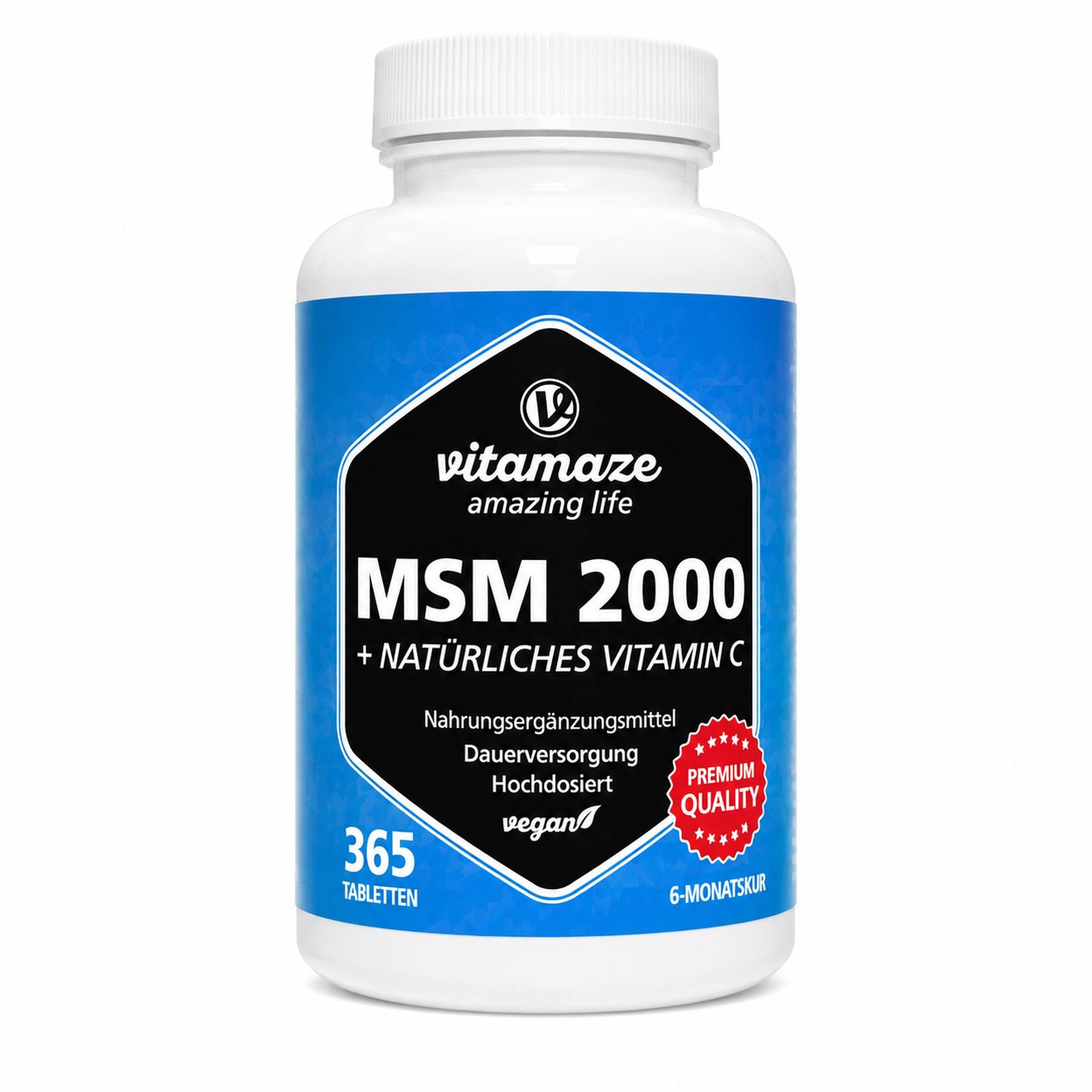 Vitamaze MSM 2000+Vitamin C Acerola Extrakt Tabletten Kapsel