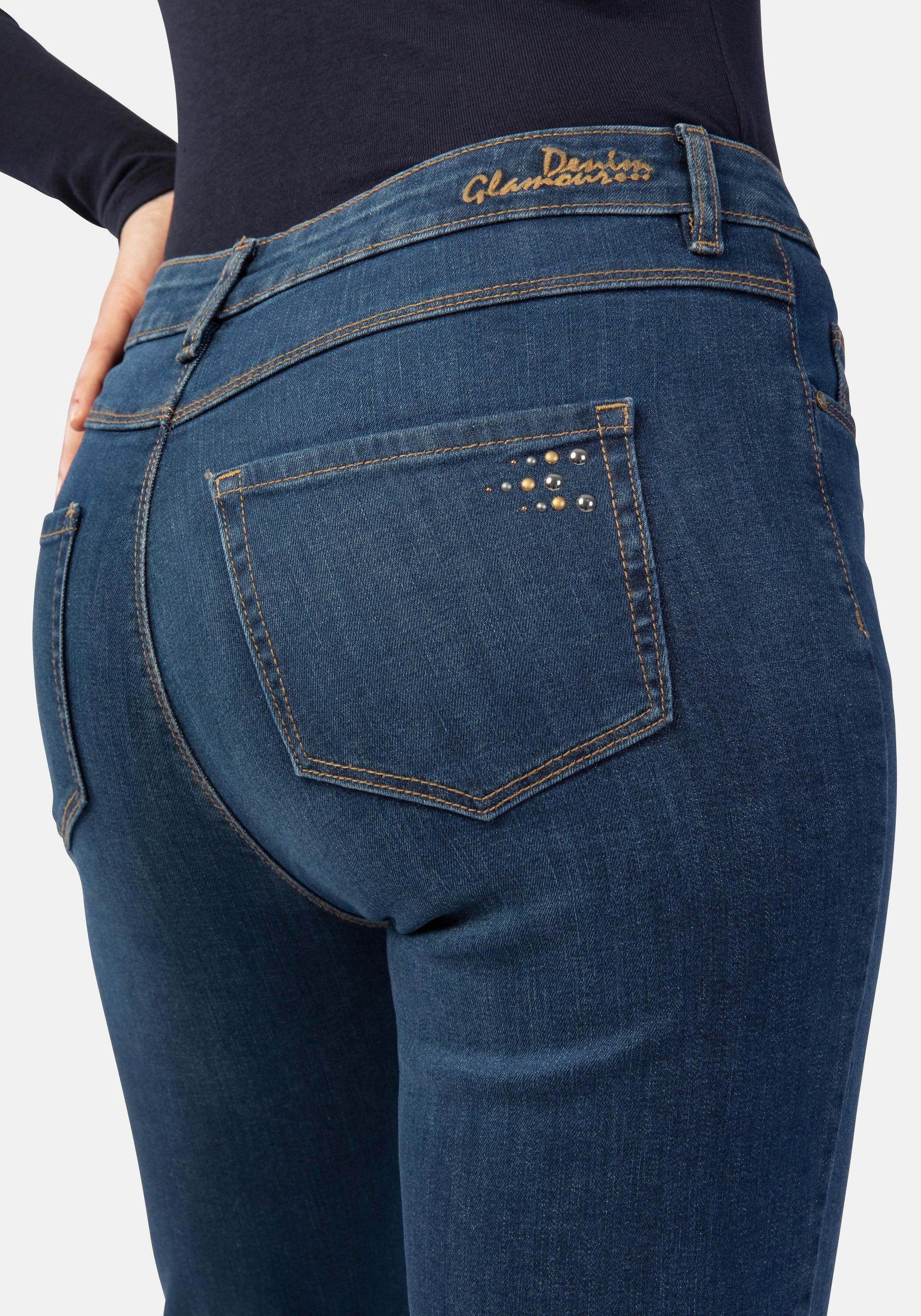 STOOKER WOMEN 5-Pocket-Jeans Zermatt Denim Straight Fit Jeans Straight Fit Casual Clean Wash Denim Jeans für Damen