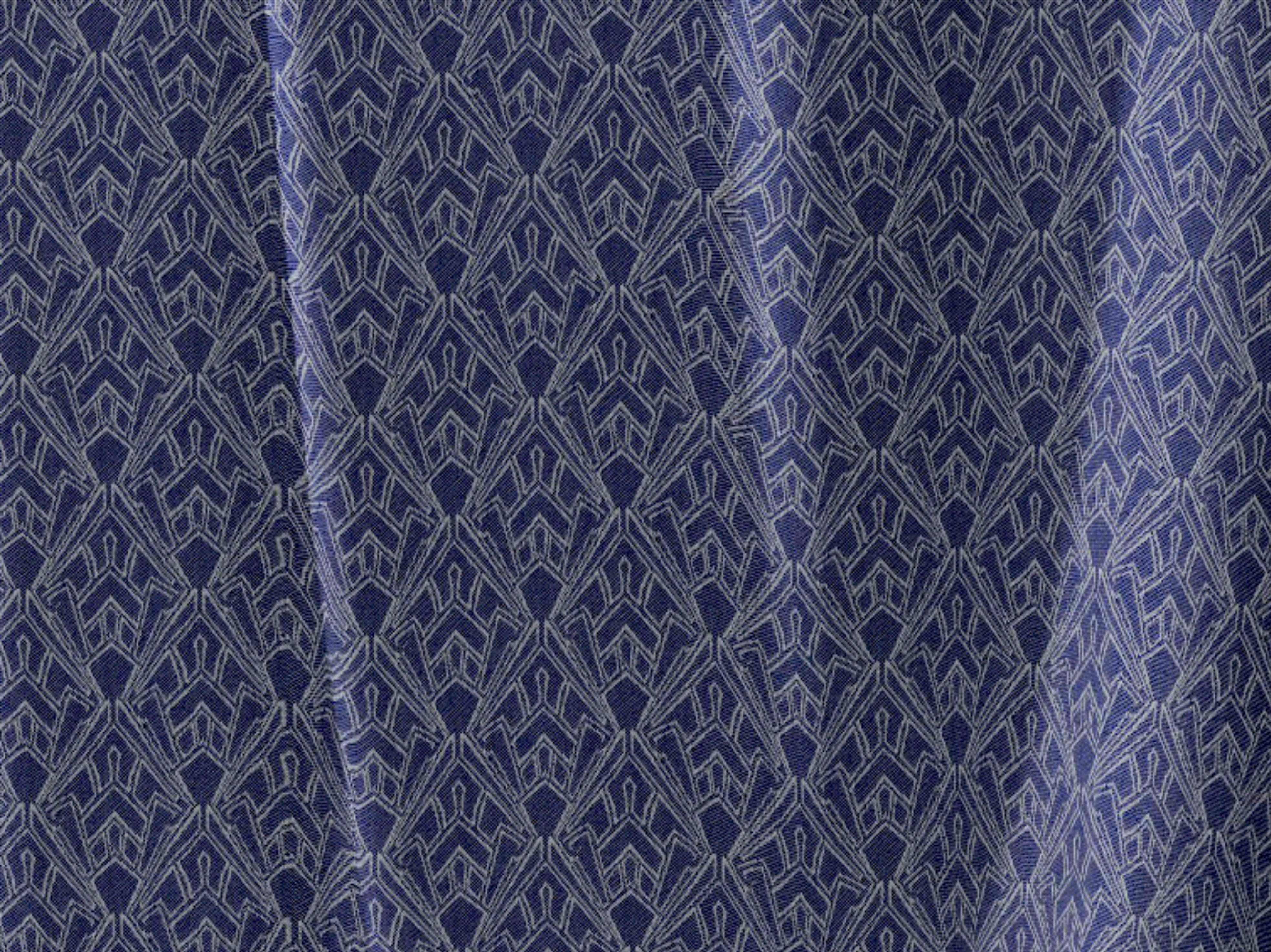 Vorhang Urban Cactus, Adam, nachhaltig royalblau St), (1 Jacquard, Ösen blickdicht