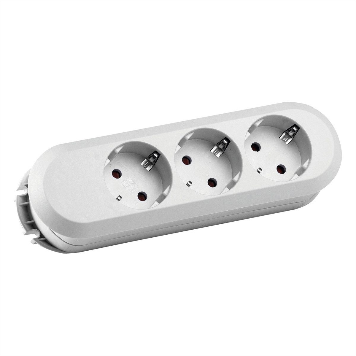 Bachmann SMART Steckdosenleiste 3xCEE7/3 weiß Steckdosenleiste (Kabellänge 0 m), ohne Zuleitung, 385.270