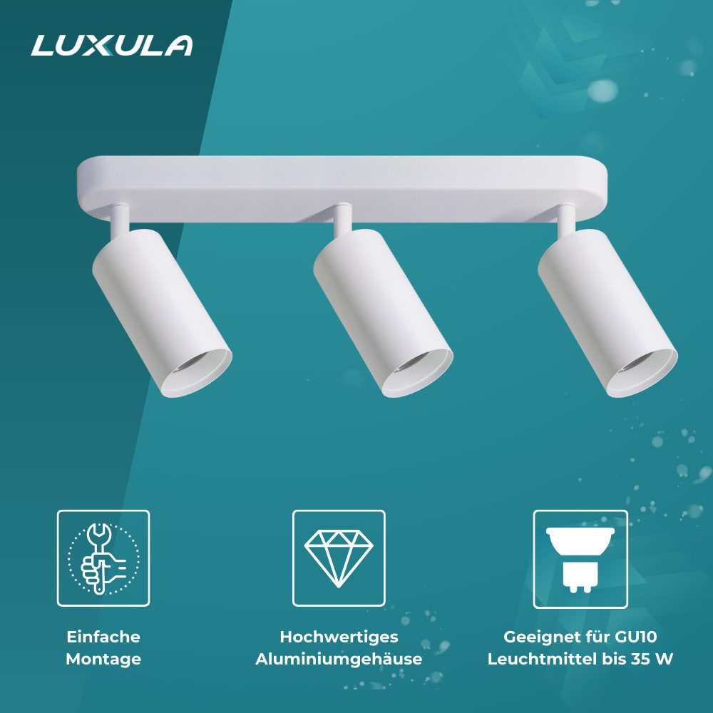 LUXULA LED Aufbaustrahler LUXULA LED Aufbauspot 105 W weiß