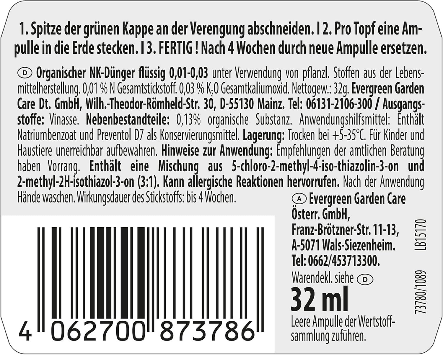 Substral Naturen Pflanzenstärkungsmittel Substral Naturen Meine Pflanzen Kur, Zimmer- und Balkonpflanzen 32 ml