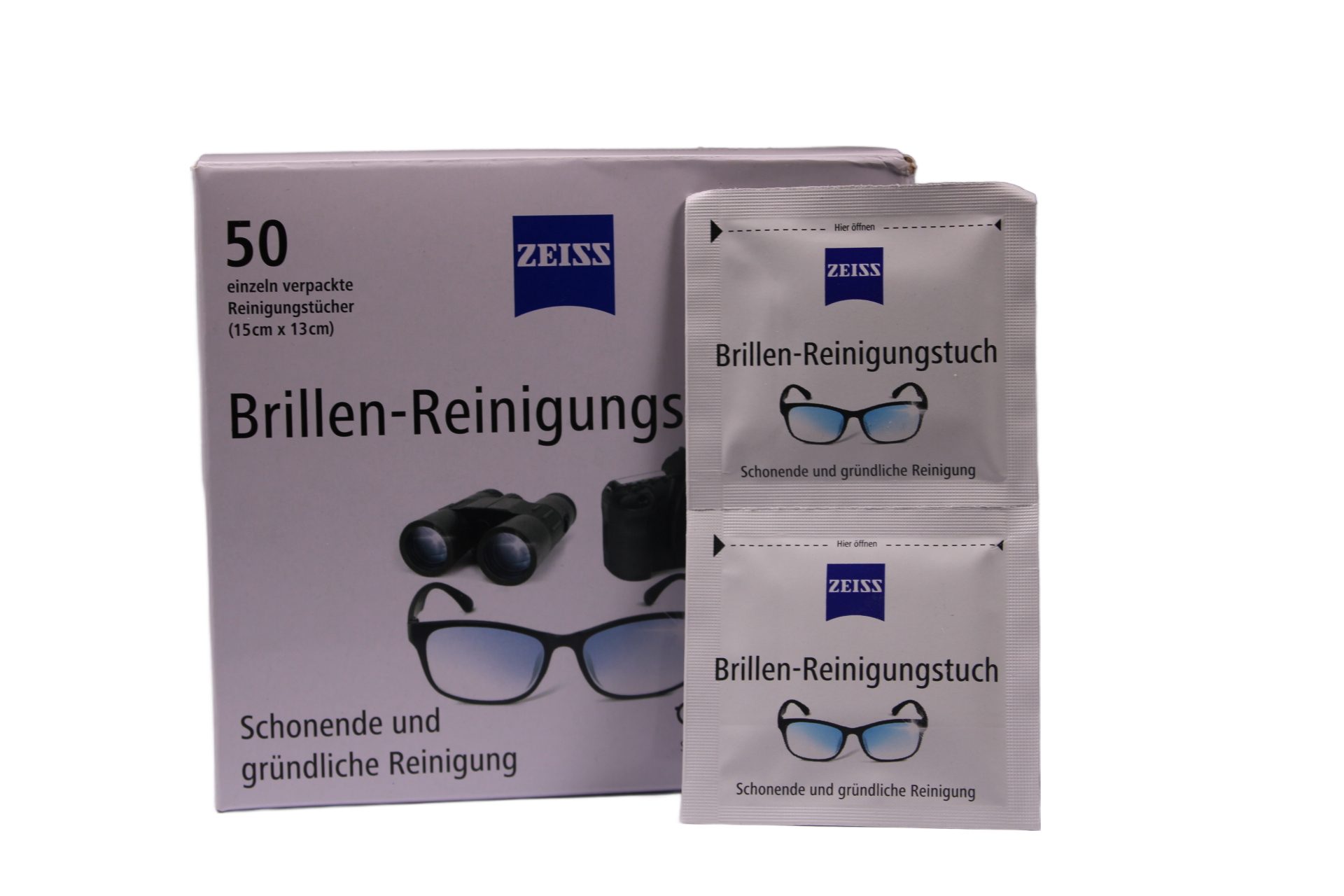 ZEISS Feuchte Reinigungstücher 50 Stück von Zeiss Bildschirmreinigungstuch (1-tlg) – Bild 3 von 3