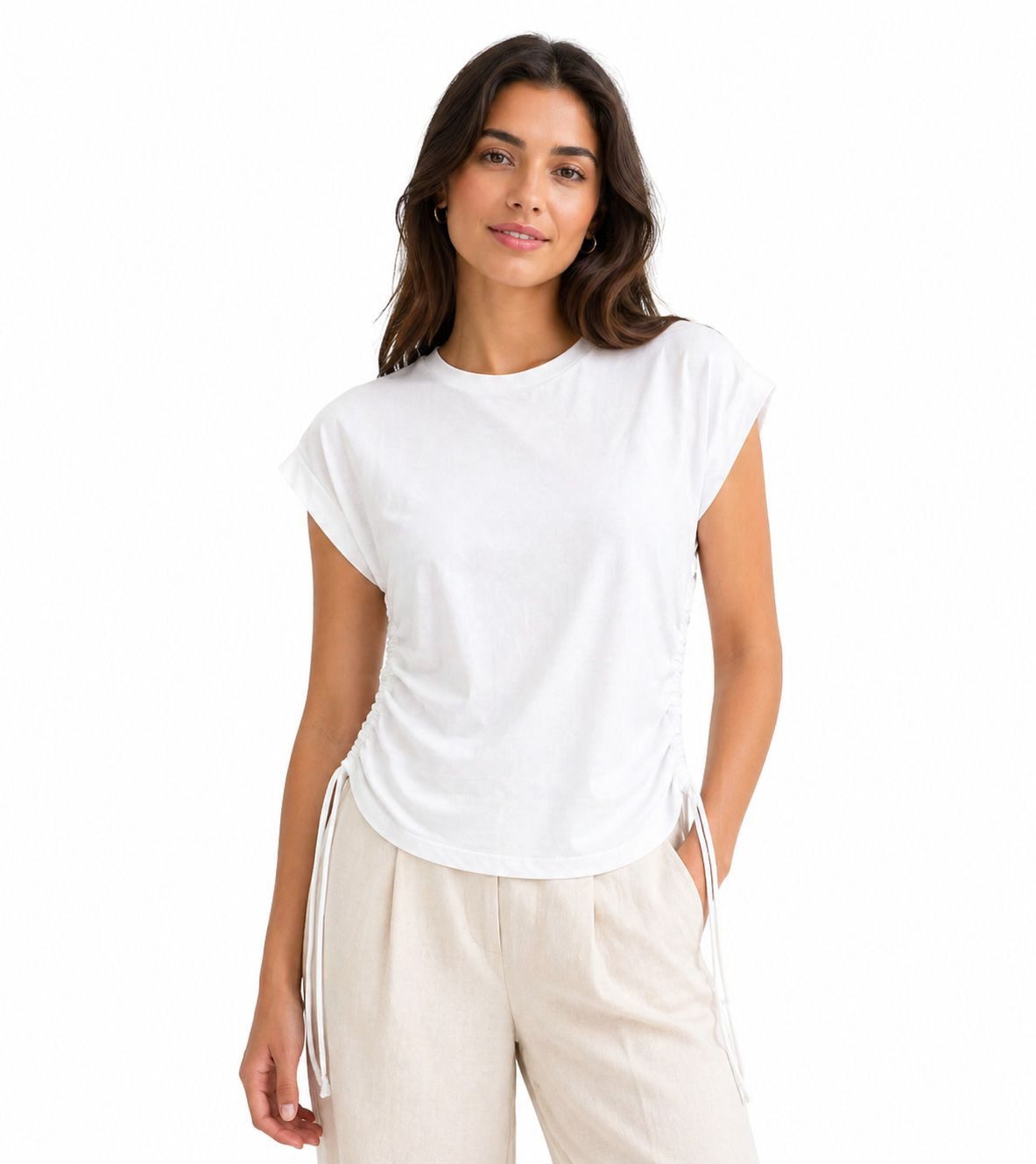 YAYA T-Shirt T-shirt mit Kordelzug