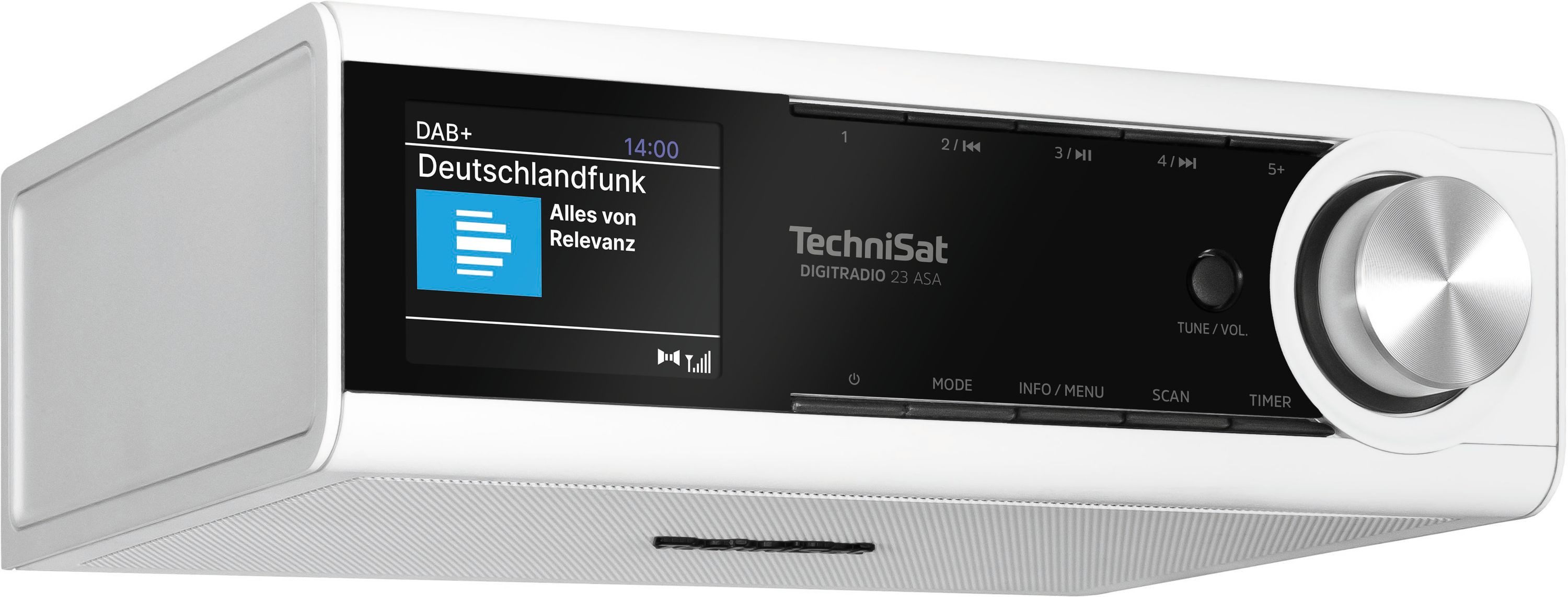 TechniSat DIGITRADIO 23 ASA Küchen-Radio (Digitalradio (DAB), FM-Tuner mit RDS, 3 W, DAB+ Digitalradio, UKW, Automatic Safety Alert Funktion, Bluetooth)