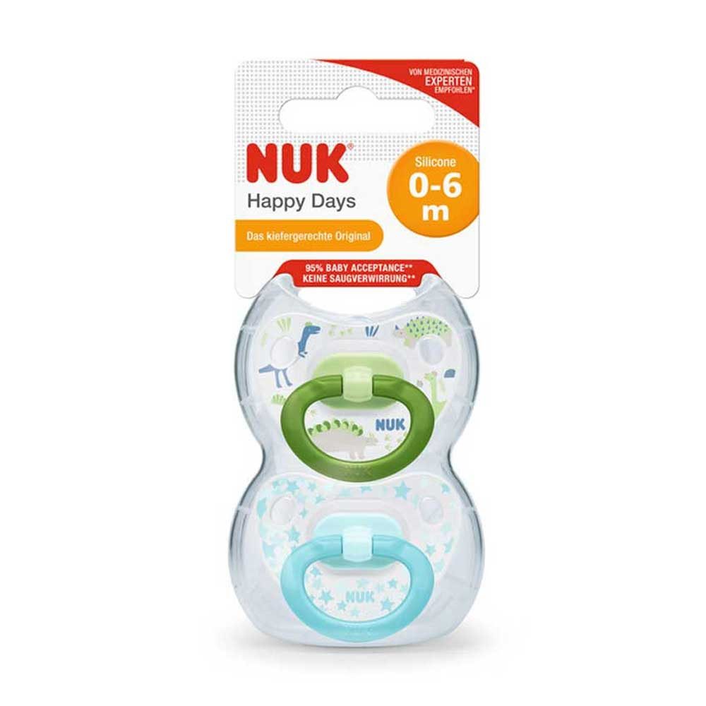 NUK Schnuller NUK Babyschnuller Happy Days 0-6 Monate