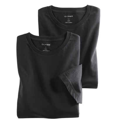 OLYMP T-Shirt Regular fit (Packung, 2-tlg., 2er)