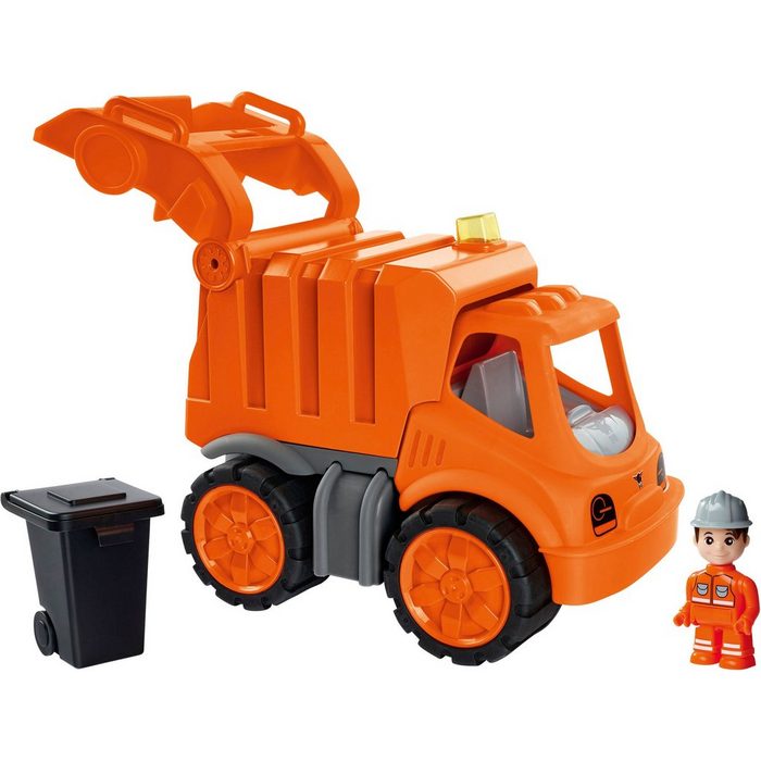 BIG Spielzeug-Müllwagen Power-Worker Müllwagen + Figur Made in Germany