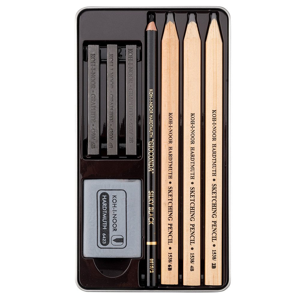 KOH-I-NOOR Buntstift KOH Künstler - Set 8 teilig Gioconda Sketching Metalletui