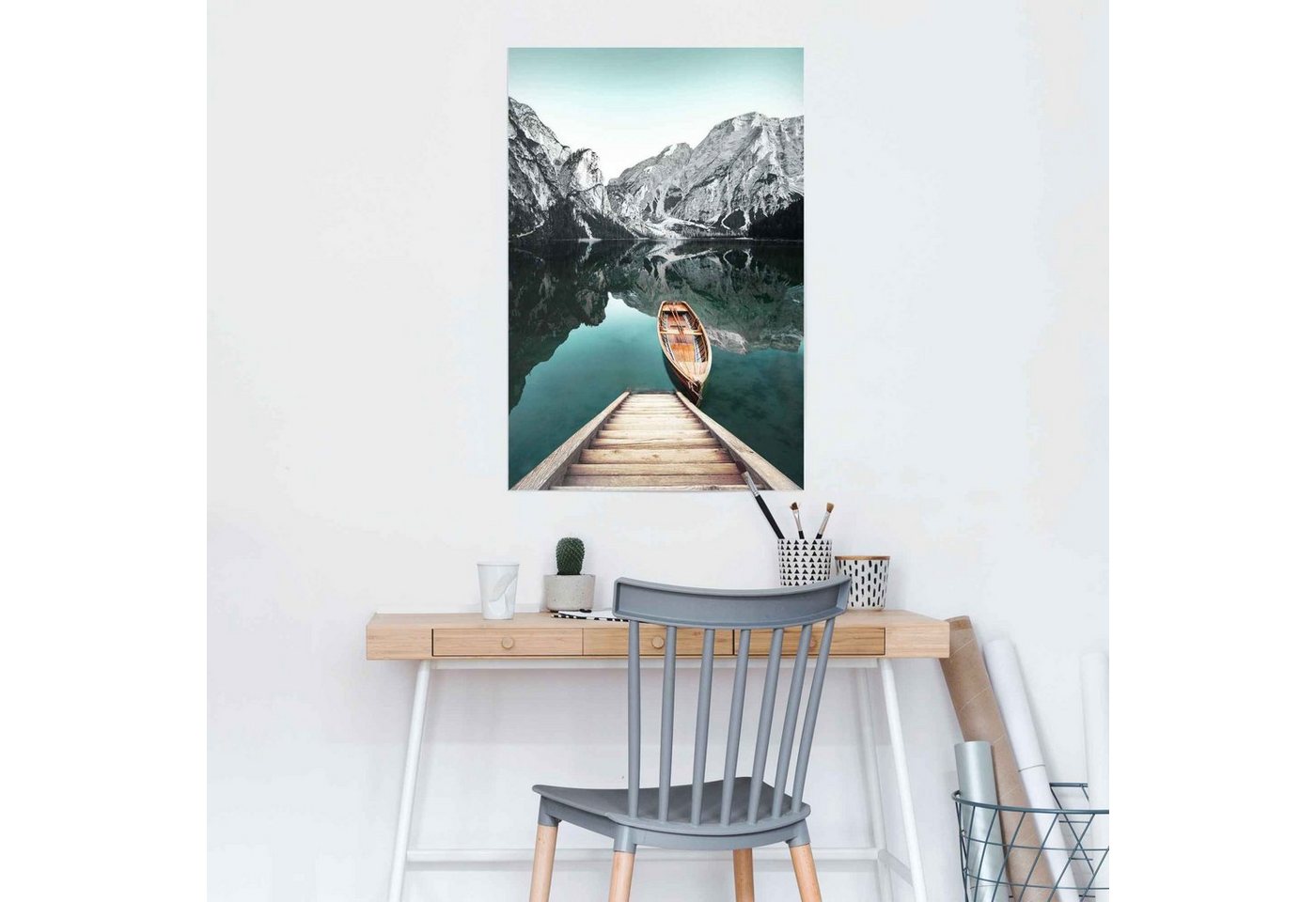 Reinders! Poster »Berg See Rocky Mountains - Glacier - Winter«, (1 Stück)-HomeTrends