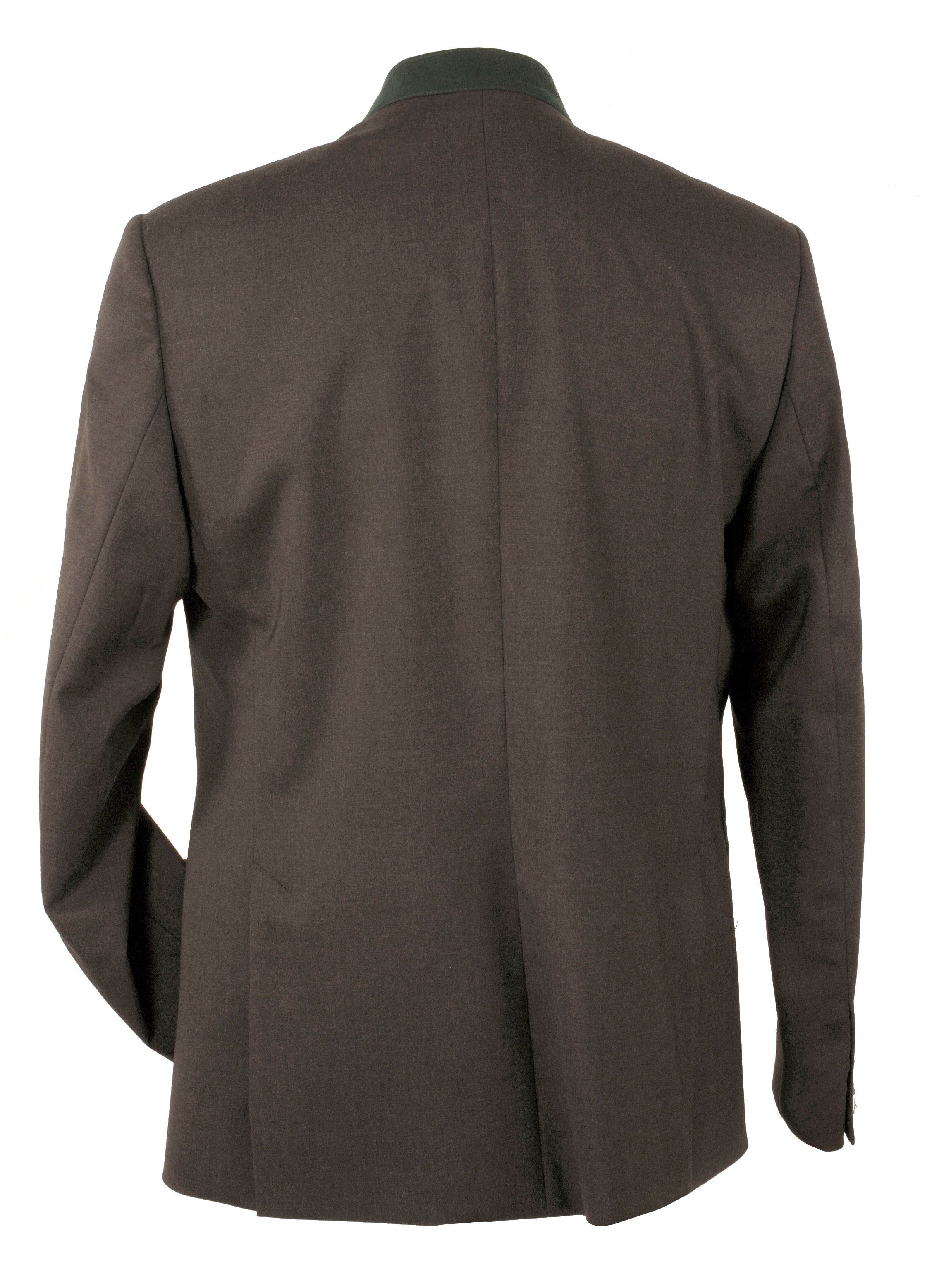 Moschen-Bayern Trachtenjacke Trachtenjacke Herren Trachtenblazer Trachtenjanker Lodentuch Braun Kellerfalte