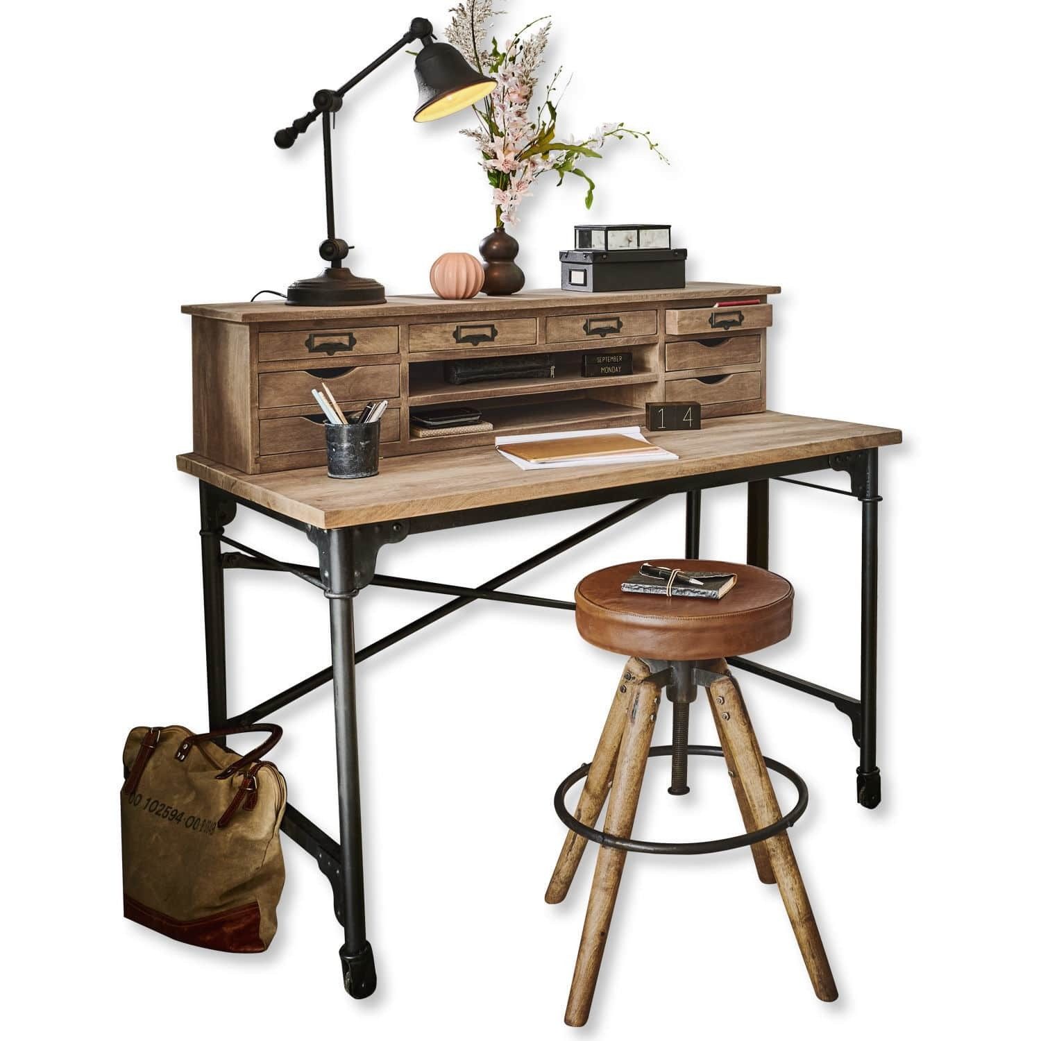 Mirabeau Schreibtisch Schreibtisch Leognan braun/schwarz