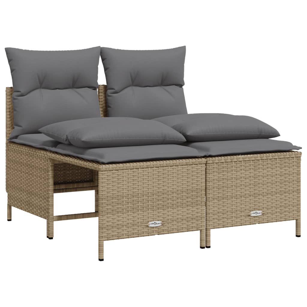vidaXL Gartenlounge-Set 4-tlg. Garten-Sofagarnitur mit Kissen günstig online kaufen