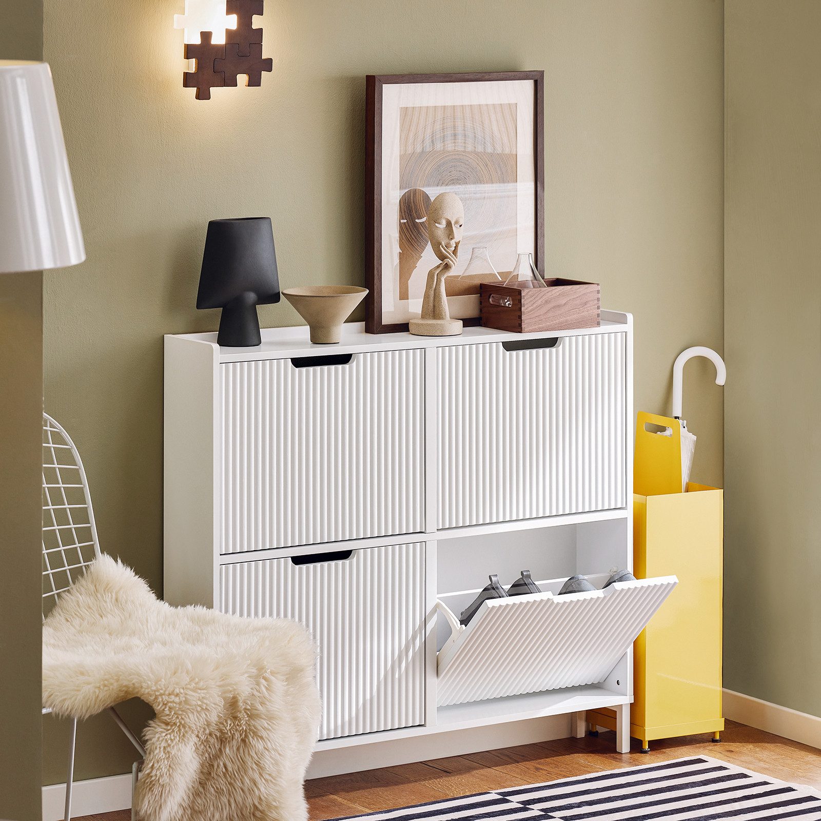 SoBuy Schuhkipper DE-FSR177, Schuhschrank schmal, Flurschrank Hoch Kommode, günstig online kaufen