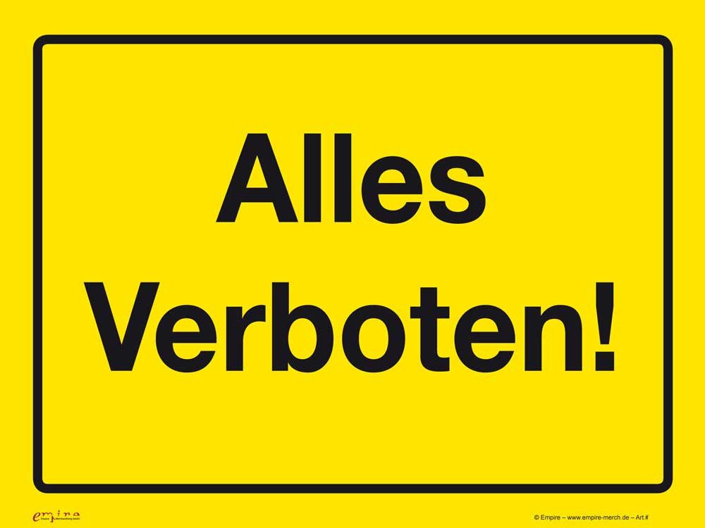 Sticker Fun - Sticker - Alles Verboten