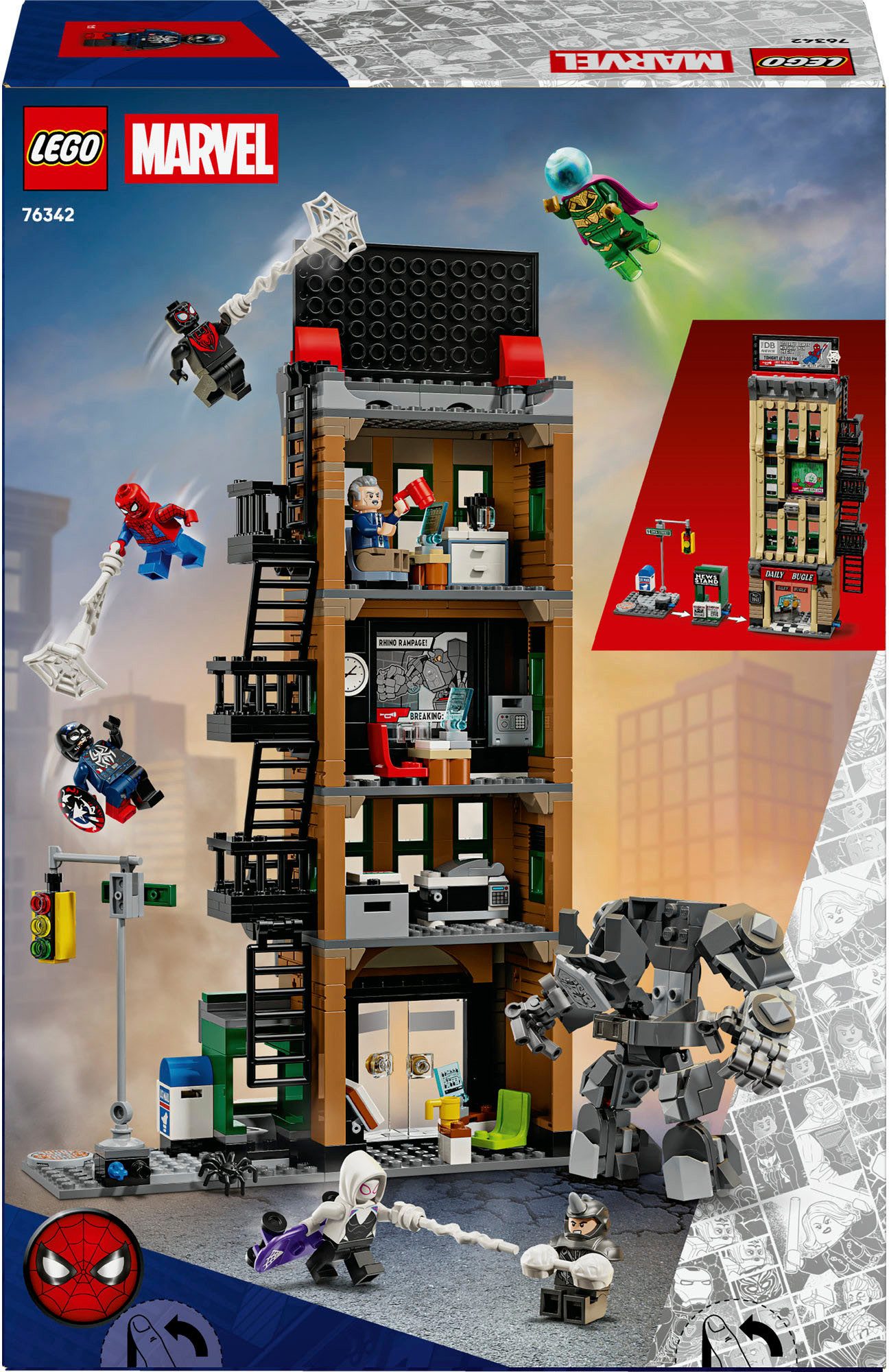 LEGO® Spider-Man vs. Mysterio: Daily Bugle (76342), LEGO Super Heroes Konst günstig online kaufen