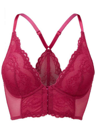 Gossard Longline-BH Lace Longline V-Bügel BH mit Frontverschluss Vivacious 70 C (Longline BH, 1-tlg., Spitze/Netz)