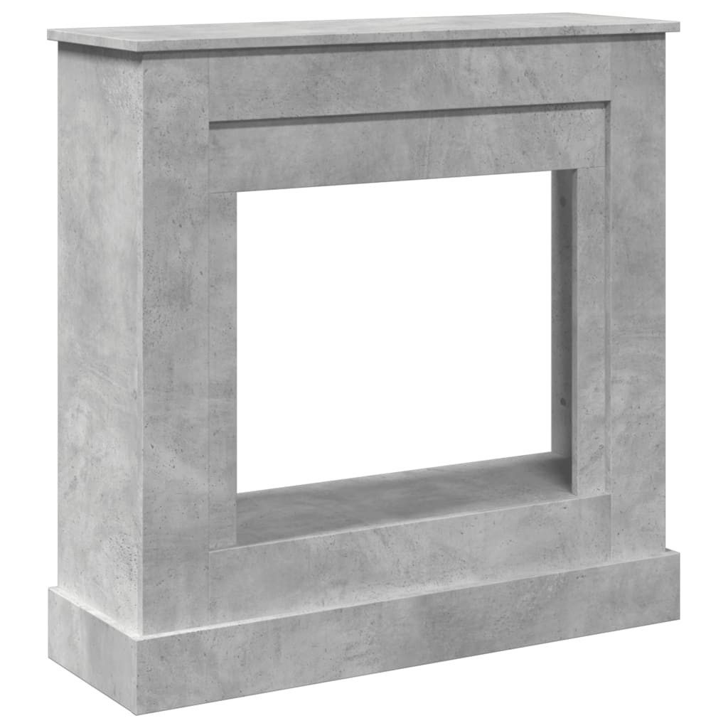 vidaXL Kaminumbauschrank Kaminumrandung Betongrau 90x30x90 cm Holzwerkstoff