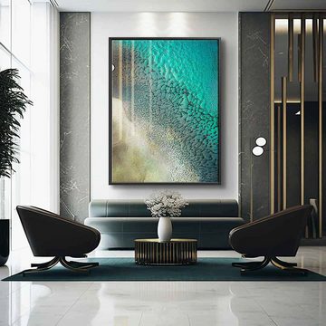 DOTCOMCANVAS® Acrylglasbild Earthbound - Acrylglas, Acrylglasbild Earthbound abstrakte moderne Kunst Strand Meer