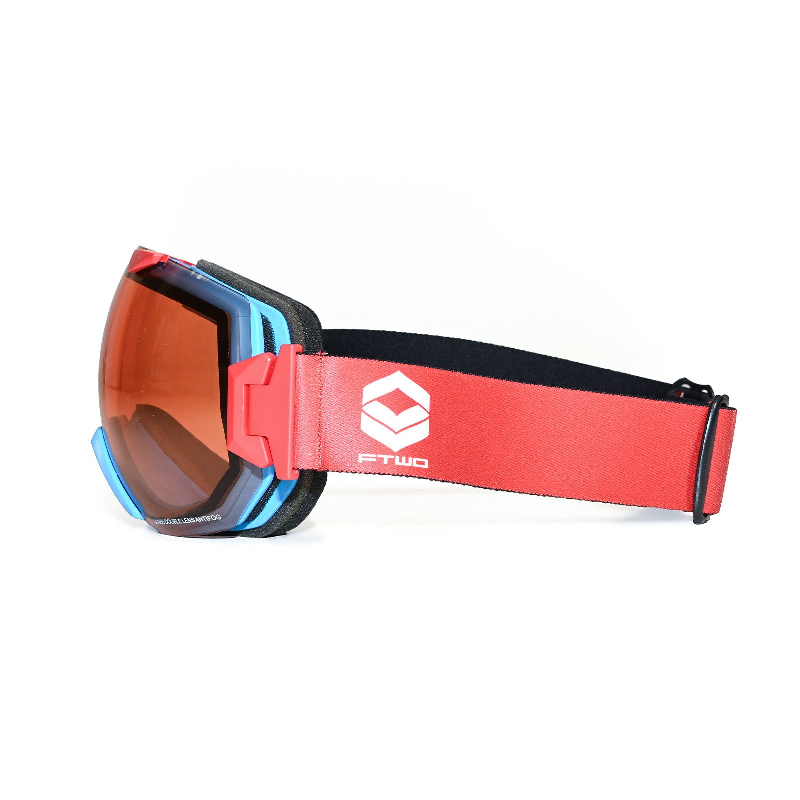 F2 Snowboardbrille FTWO Snowboard Brille Ride Sondermodell One Size Rot
