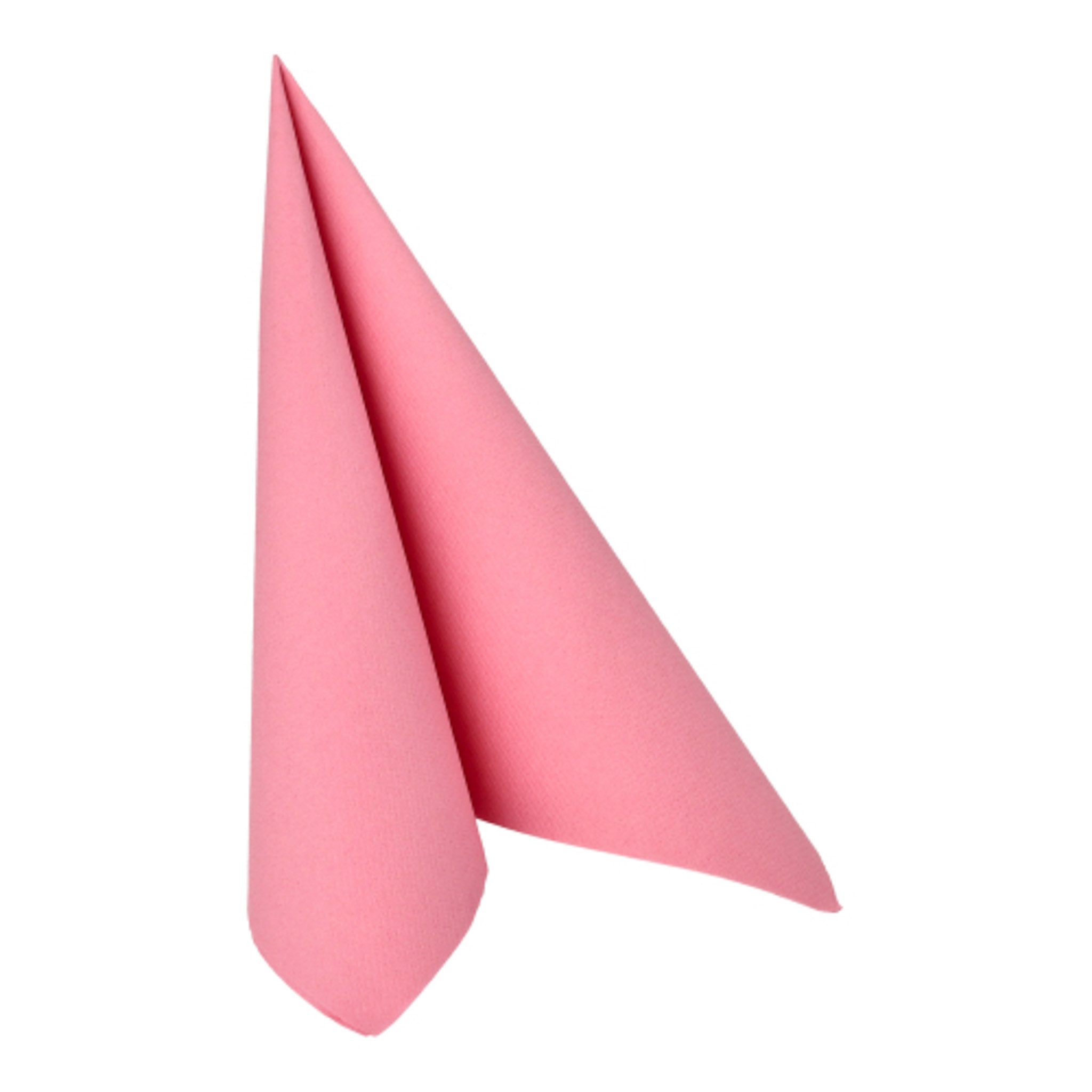 PAPSTAR Papierserviette, Servietten stoffähnlich 40x40cm Royal Collection 50 Stück Rosa