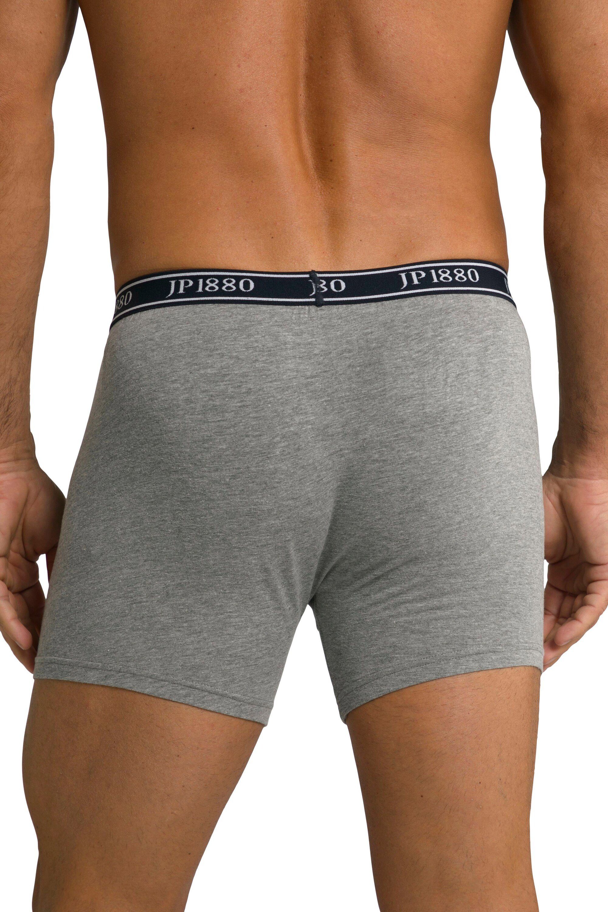 grau JP1880 Pants Unterhose (2-St) 2er-Pack Slip melange Jersey FLEXNAMIC®