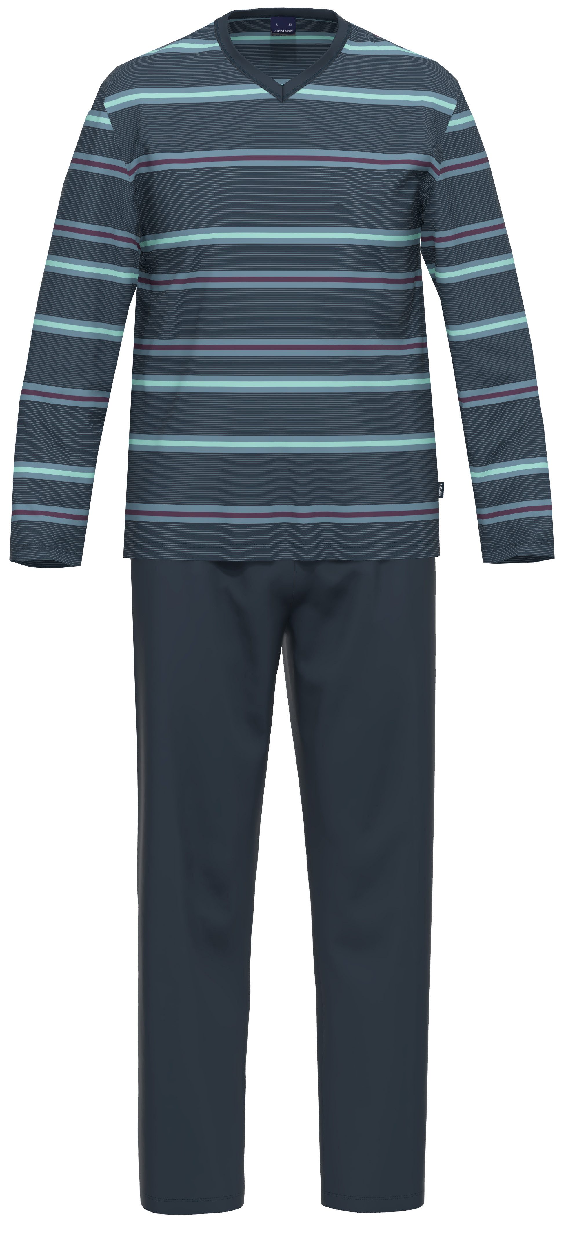 Ammann Pyjama AMMANN 31000 Pyjama / Schlafanzug lang / langarm Gr. 48-58