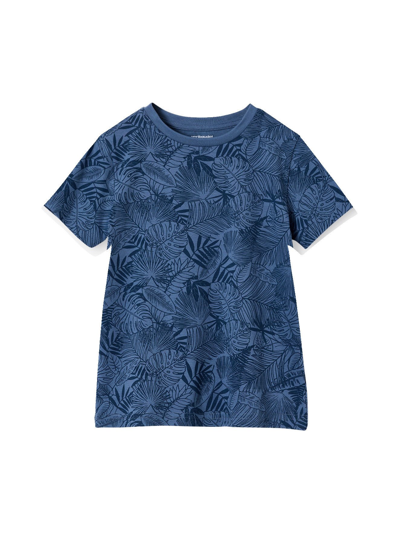 vertbaudet Kurzarmshirt T-Shirt mit Print und Recycling-Baumwolle Jungen