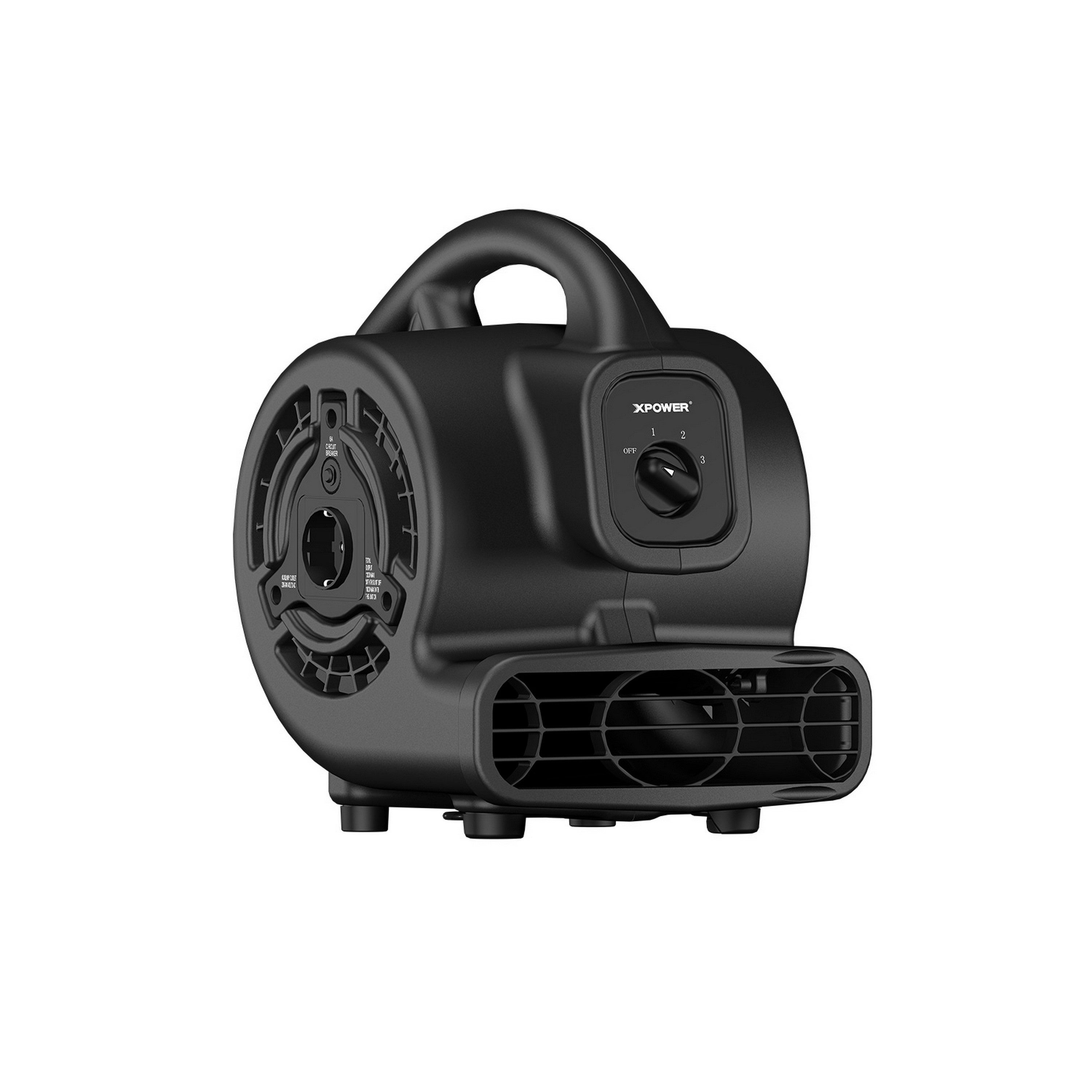 XPOWER Standventilator Bodenlüfter Turbolüfter Ventilator Trockner Bodenventilator Fußbläser, P-80A,29.2x23.6x31.2cm, TRAGBAR, SCHNELLER PUMP, Einfache Bedienung