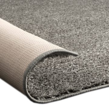 Teppich Klassischer Kuschelteppich warm & kuschelig, in anthrazit, TeppichHome24, rechteckig, Höhe: 25 mm