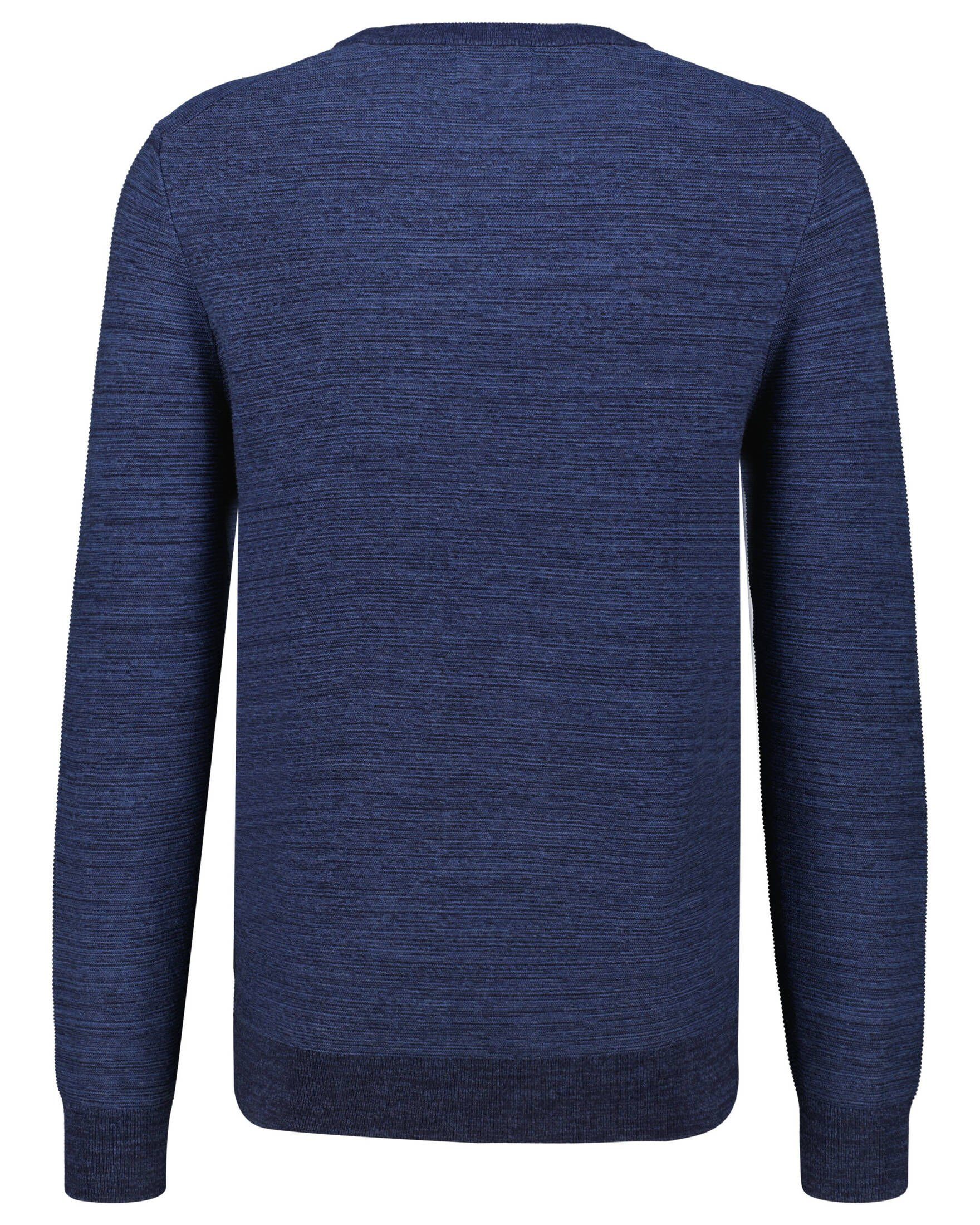 Gant Strickpullover Herren Pullover mit (1-tlg), Saum Rippenbündchen und Rundhalsausschnitt, Merinowolle mit Ärmel