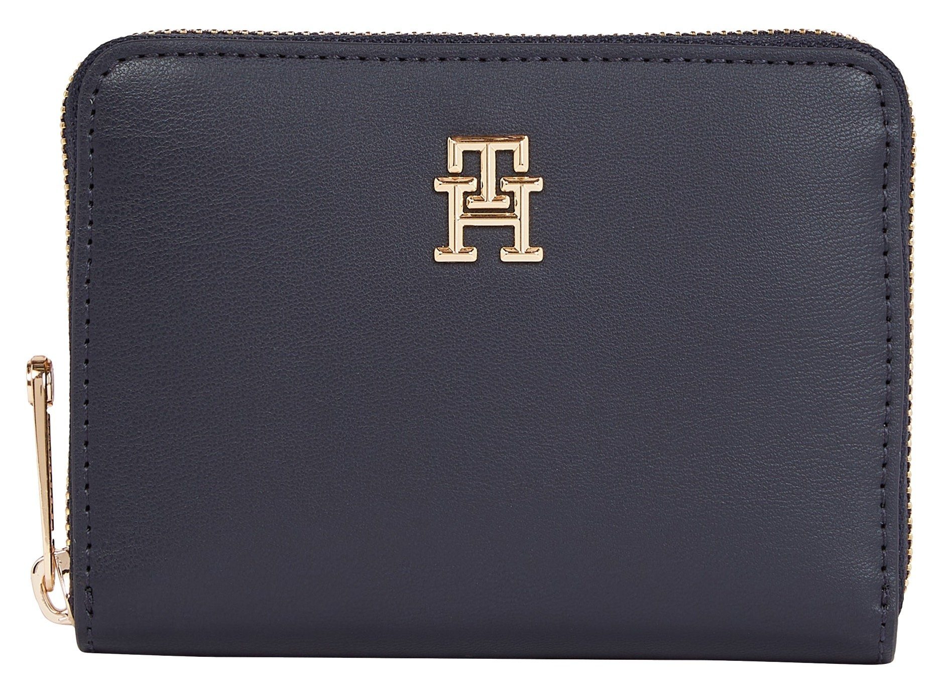 Hilfiger mit dunkelblau TOMMY MEDIUM ICONIC ZA, TH-Emblem Tommy Geldbörse