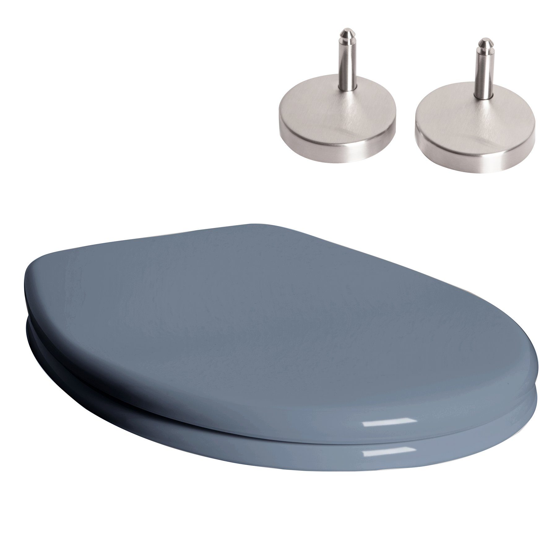 Jet-Line WC-Sitz WC Sitz mit Softclose Toilettensitz in grau WC Dec