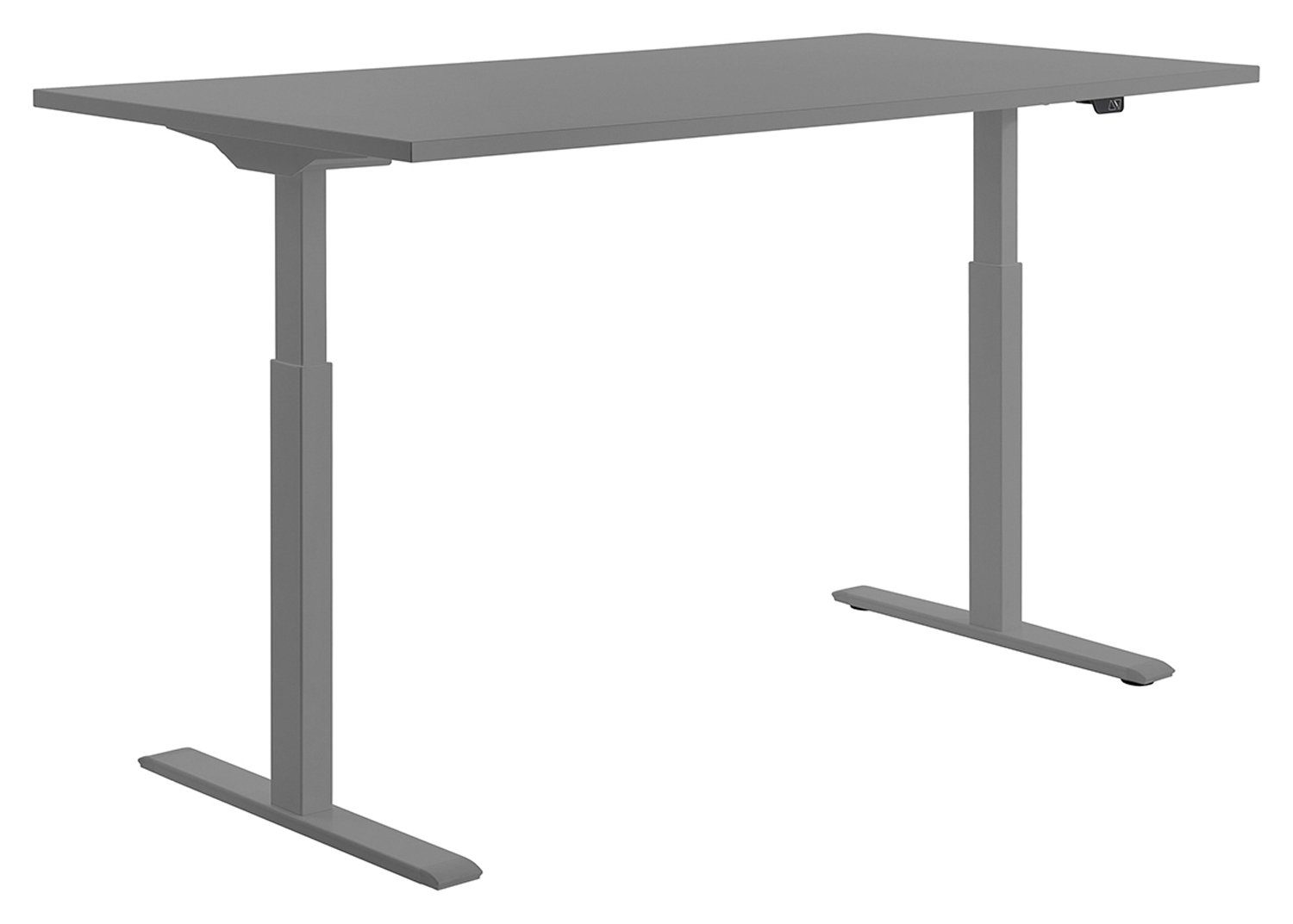 Schreibtisch Schreibtisch, E-TABLECOLOR, Grau, B cm 160