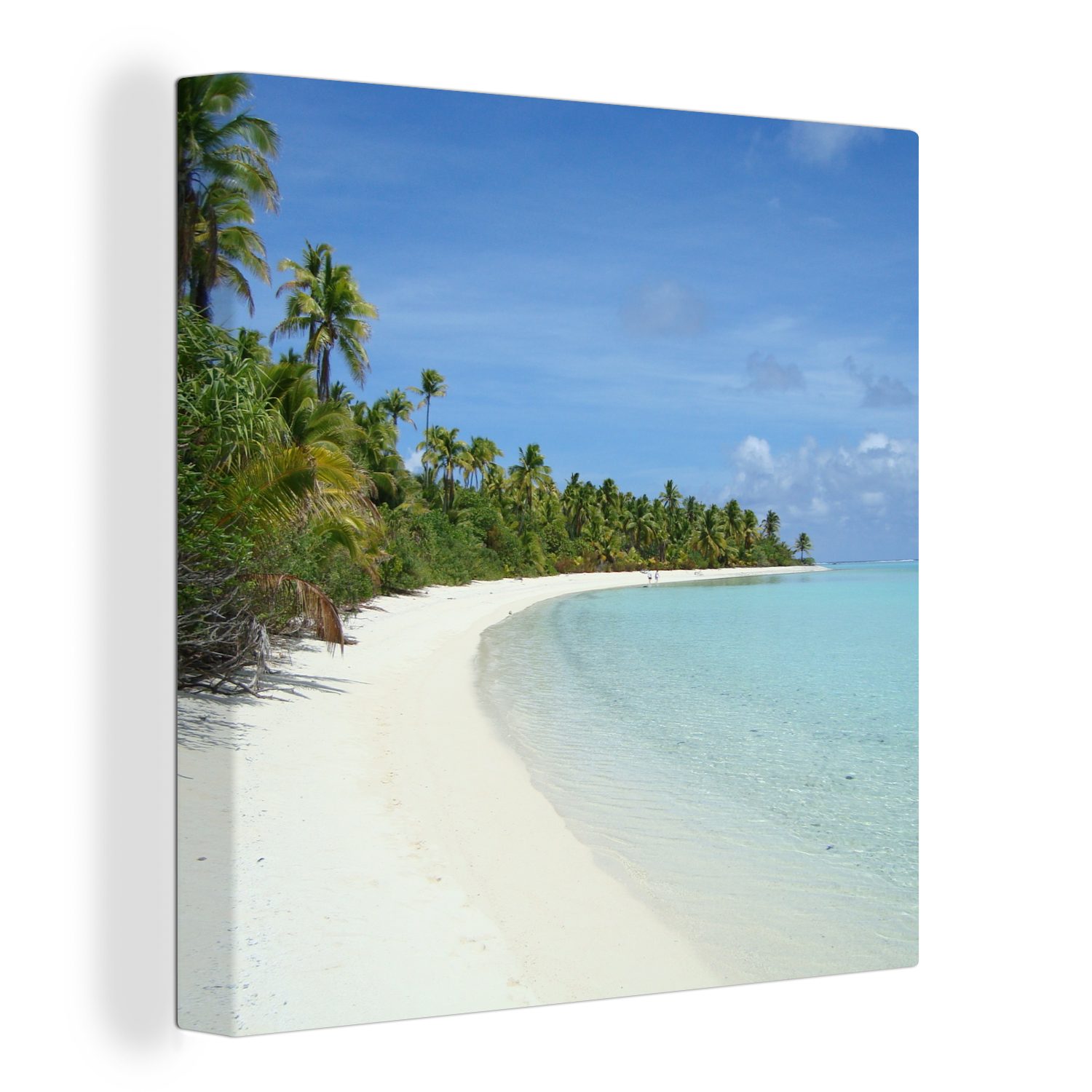 OneMillionCanvasses® Leinwandbild Leinwand Foot Sandstrand für One Wohnzimmer (1 Der St), Schlafzimmer von Island, weiße Bilder