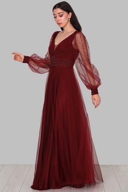 Modabout Abendkleid Langes Maxikleid Hochzeitskleid Für Damen - NELB0588D5105BRD (1-tlg)